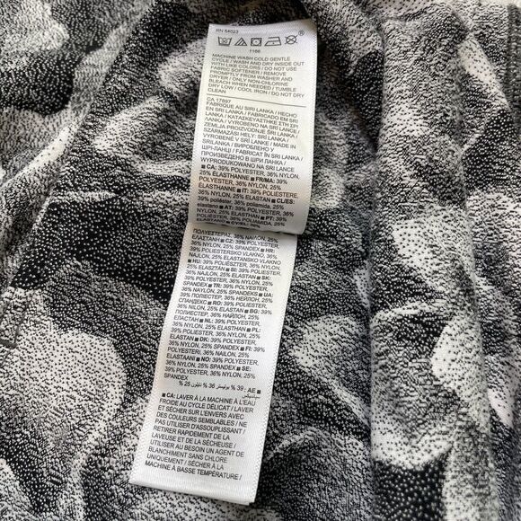 Athleta Floral $109 Elation Textured Stretch Tight Leggings Pants 7/8 Size M - Picture 6 of 11